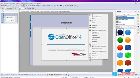 Ekrano kopija Apache OpenOffice Windows 8.1