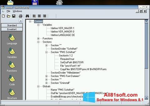 Ekrano kopija NSIS Windows 8.1