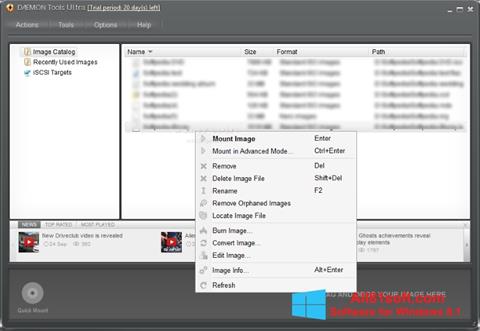 Ekrano kopija DAEMON Tools Ultra Windows 8.1