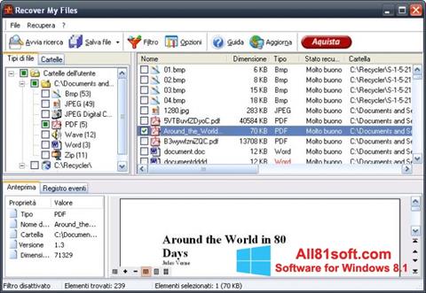 Ekrano kopija Recover My Files Windows 8.1