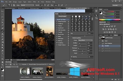Ekrano kopija Adobe Photoshop Windows 8.1
