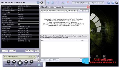 Ekrano kopija FLV Player Windows 8.1
