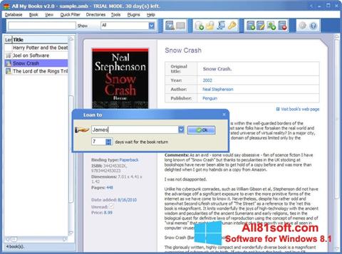 Ekrano kopija All My Books Windows 8.1