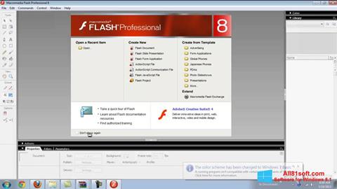 Ekrano kopija Macromedia Flash Player Windows 8.1