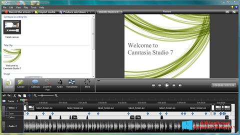 Ekrano kopija Camtasia Studio Windows 8.1