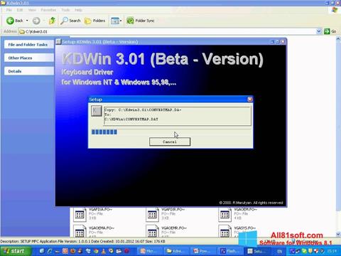 Ekrano kopija KDWin Windows 8.1