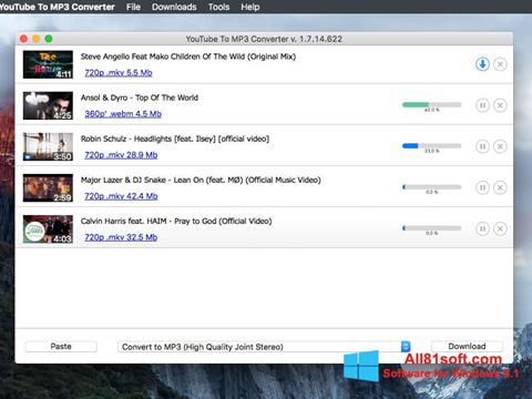 Ekrano kopija Free YouTube to MP3 Converter Windows 8.1