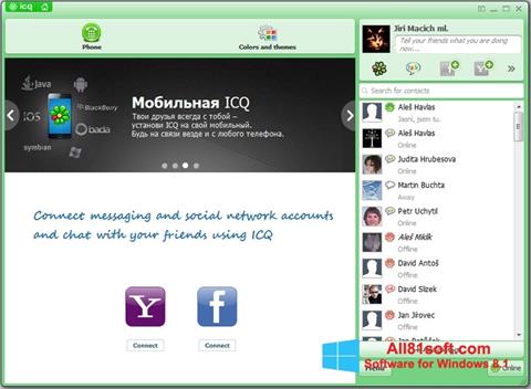 Ekrano kopija ICQ Windows 8.1