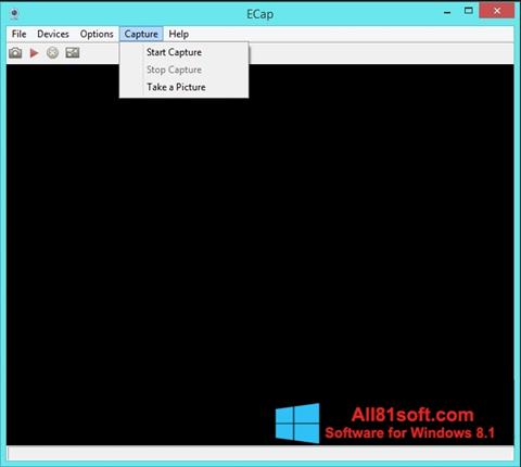 Ekrano kopija ECap Windows 8.1