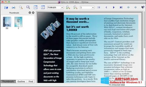 Ekrano kopija DjView Windows 8.1