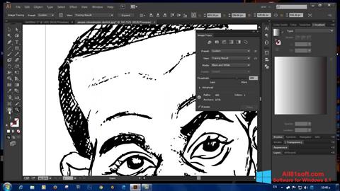Ekrano kopija Adobe Illustrator CC Windows 8.1