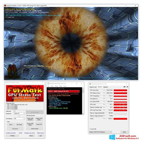 Ekrano kopija FurMark Windows 8.1