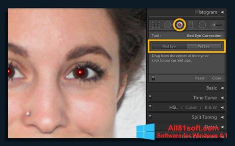 Ekrano kopija Red Eye Remover Windows 8.1