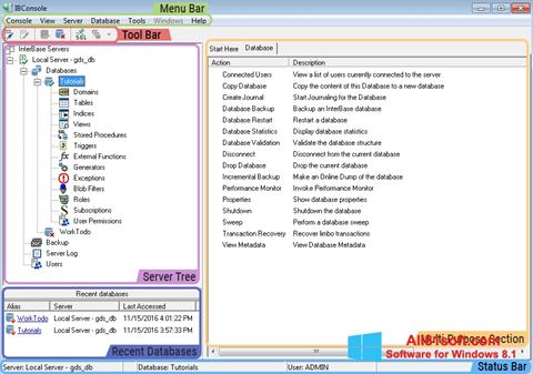 Ekrano kopija InterBase Windows 8.1