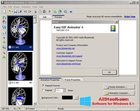 Ekrano kopija Easy GIF Animator Windows 8.1