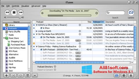 Ekrano kopija iTunes Windows 8.1