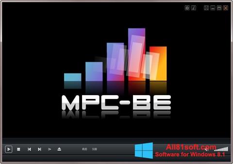 Ekrano kopija MPC-BE Windows 8.1