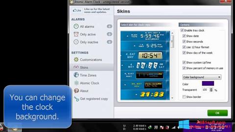Ekrano kopija Atomic Alarm Clock Windows 8.1