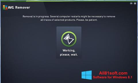 Ekrano kopija AVG Remover Windows 8.1