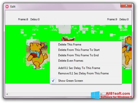 Ekrano kopija GifCam Windows 8.1