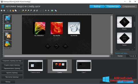 Ekrano kopija Ashampoo Burning Studio Windows 8.1