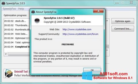 Ekrano kopija SpeedyFox Windows 8.1