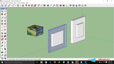 Ekrano kopija SketchUp Make Windows 8.1