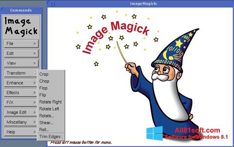 Ekrano kopija ImageMagick Windows 8.1